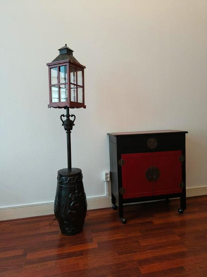 Staande lamp zeer uniek in top staat, Huis en Inrichting, Lampen | Vloerlampen, 150 tot 200 cm, Ophalen