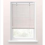 bamboe wit creme 4 stuks, Huis en Inrichting, Stoffering | Gordijnen en Lamellen, Wit, Nieuw, 150 tot 200 cm, 50 tot 100 cm