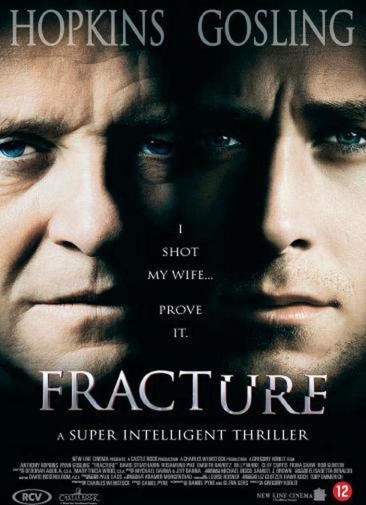 DVD Fracture (Hopkins, Gosling) + 2 extra films met Hopkins, Cd's en Dvd's, Dvd's | Thrillers en Misdaad, Zo goed als nieuw, Detective en Krimi