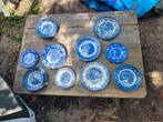 Engels porcelain _ blauw-witte borden Collectie 31 stuk, Antiek en Kunst, Antiek | Servies los, Ophalen of Verzenden
