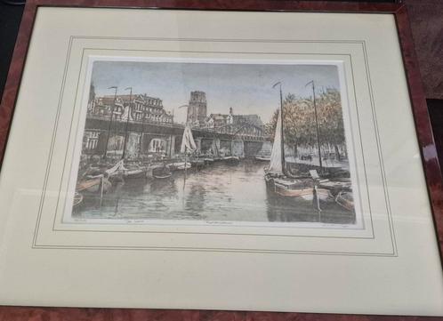 De Kolk Rotterdam, Antiek en Kunst, Kunst | Etsen en Gravures, Ophalen of Verzenden