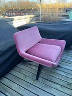 B&B Italia Metropolitan Fauteuil - Oud Roze Velours, Ophalen, Gebruikt, Metaal, 75 tot 100 cm