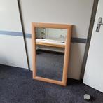 Spiegel Hema 102 cm x 62 cm met grenen lijst, Ophalen, Gebruikt, 100 tot 150 cm, Rechthoekig