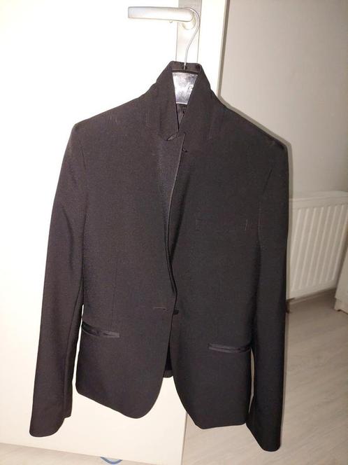 Damessmoking, Kleding | Dames, Jasjes, Kostuums en Pakken, Zo goed als nieuw, Kostuum of Pak, Maat 38/40 (M), Zwart, Ophalen