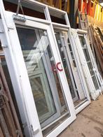 Kunstof binnenpui met loopdeur & Kunstofdeur met kozijn, Doe-het-zelf en Verbouw, Deuren en Horren, Ophalen, 200 tot 215 cm, Glas