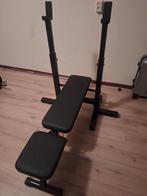 Te koop halterbank met gewichten, Sport en Fitness, Ophalen, Gebruikt, Krachtstation