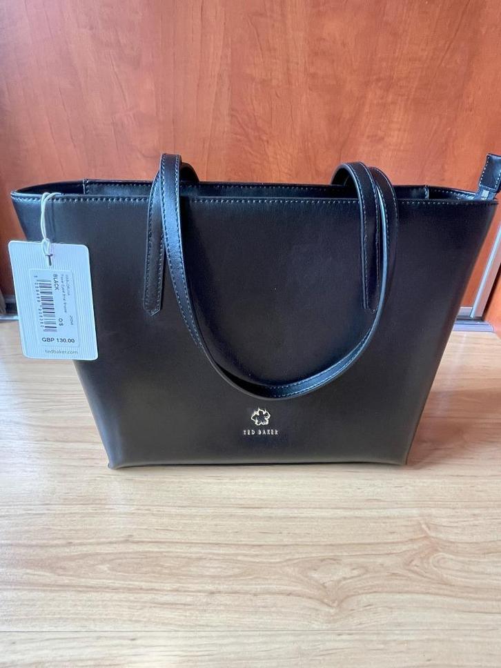 Ted Baker nieuwe zwart leren tote bag met gratis verzending, Sieraden, Tassen en Uiterlijk, Tassen | Damestassen, Nieuw, Shopper