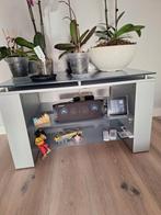 TV Meubel met Glazen Blad, Huis en Inrichting, Ophalen, 50 tot 100 cm, Zo goed als nieuw, Glas