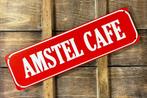 Amstel Cafe rood reclamebord van metaal wandbord