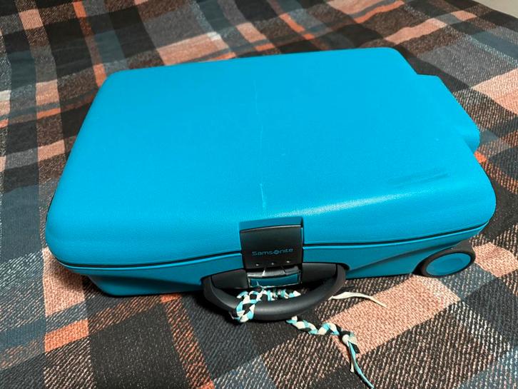 Samsonite Cabin Collection Upright 55 cm Cielo Blue, Sieraden, Tassen en Uiterlijk, Koffers, Gebruikt, Hard kunststof, 50 tot 60 cm