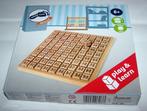 Play & Learn houten vermenigvuldigen blokken-board.Rekenspel, Nieuw, Ophalen of Verzenden, Puzzelen