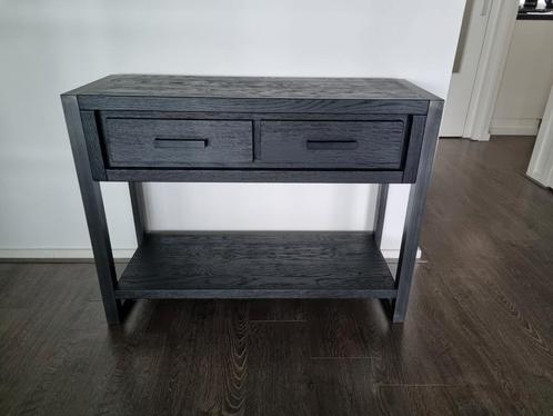 Sidetable, Huis en Inrichting, Tafels | Sidetables, Zo goed als nieuw, 25 tot 50 cm, 100 tot 150 cm, Rechthoekig, Eikenhout, Ophalen