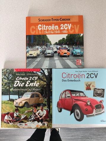 Drie boeken over de Citroen 2CV  beschikbaar voor biedingen