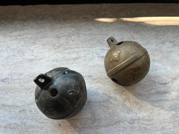 Antieke koperen Paarden Bellen Set, Antiek en Kunst, Antiek | Koper en Brons, Koper, Ophalen