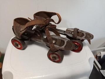Vintage metalen rolschaatsen gemarkeerd bubi beschikbaar voor biedingen