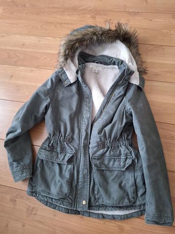 Winterjas maat 164, leger groen,  H&M beschikbaar voor biedingen