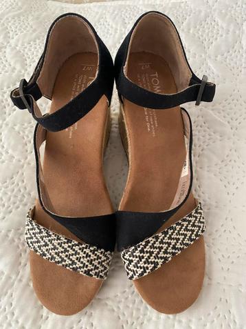TOMS Sleehak Sandalen Zwart Maat 37 1/2 beschikbaar voor biedingen