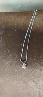 Original Zilver 925 Dames-Halsketting met Prachtige Zirkonia, Verzenden, Zo goed als nieuw, Met edelsteen, Zilver