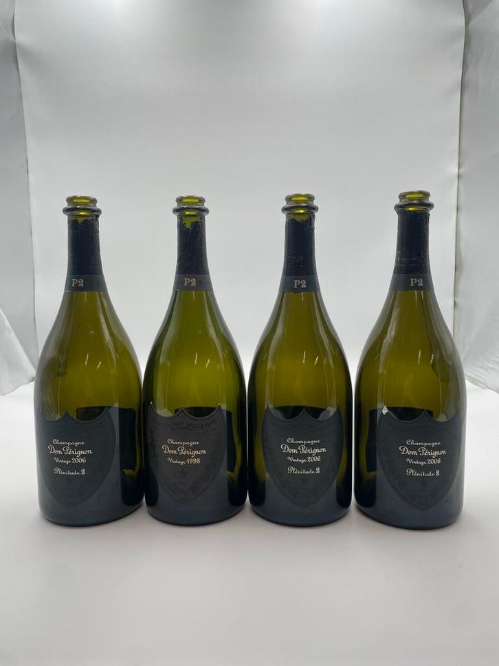 Dom Perignon P2 Flessen, Verzamelen, Wijnen, Zo goed als nieuw, Champagne, Frankrijk, Vol, Ophalen of Verzenden