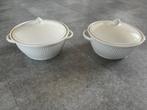 Wedgwood Windsor 2 dekschalen met deksel 24 cm, Ophalen of Verzenden, Wedgwood, Porselein, Schaal of Schalen