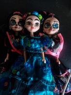 Mexicaanse poppen 3 Dia de los Muertos Mexicaanse jurken, Ophalen of Verzenden, Pop