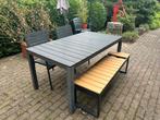 Polywood tuintafel antraciet, Ophalen, Gebruikt, Rechthoekig, Aluminium