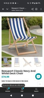 Deck chair, Ophalen of Verzenden, Zo goed als nieuw