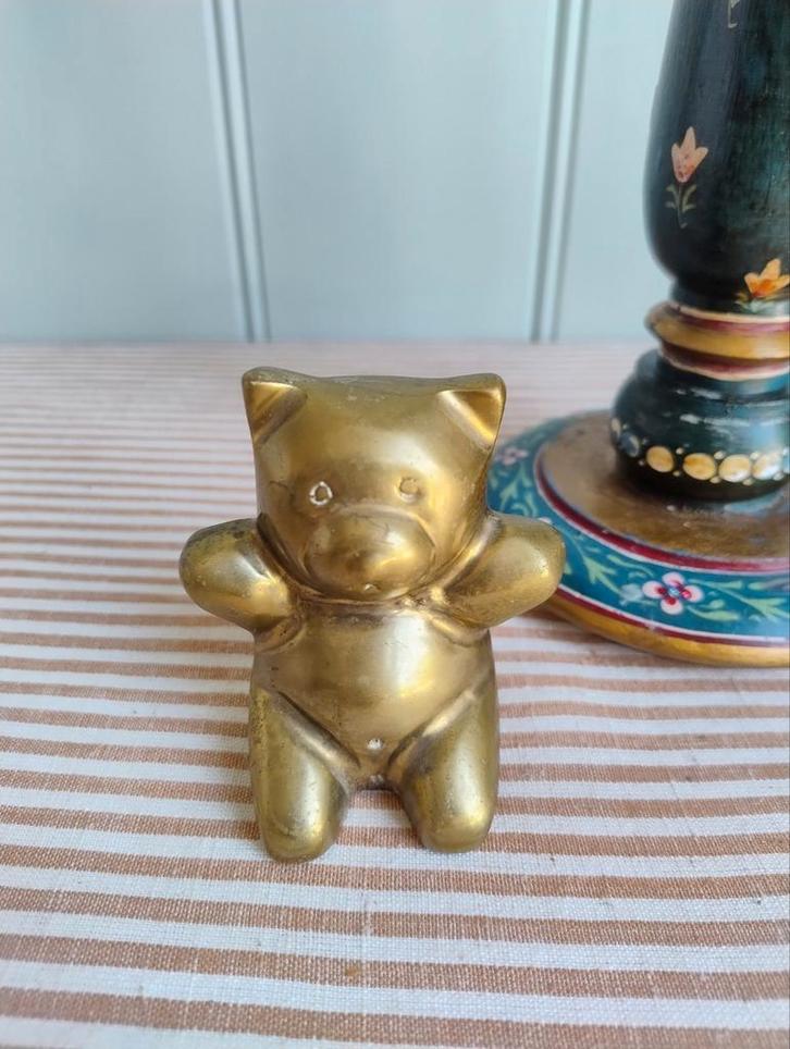 Prachtig! Messing beer een eyecatcher!, Antiek en Kunst, Curiosa en Brocante, Ophalen of Verzenden