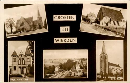 Wierden - Groeten uit, Verzamelen, Ansichtkaarten | Nederland, Gelopen, Overijssel, 1920 tot 1940, Ophalen of Verzenden