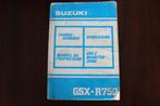 SUZUKI GSX R750 1989 handleiding GSXR 750 GSXR750, Motoren, Handleidingen en Instructieboekjes, Ophalen of Verzenden, Suzuki