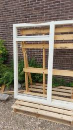 Raamkozijn 165,5 hoog 87,1 breed, Doe-het-zelf en Verbouw, Kozijnen en Schuifpuien, Raamkozijn, Zo goed als nieuw, Inclusief glas