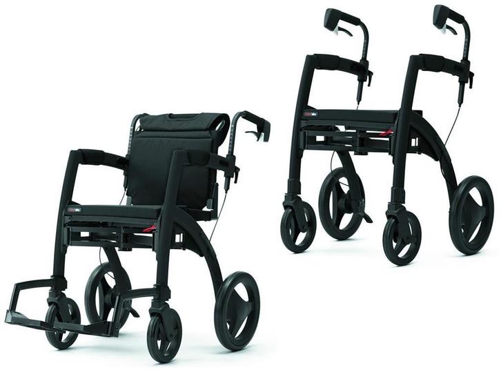Rollator die veranderd in een rolstoel van DVM, Diversen, Rolstoelen, Nieuw, Duwrolstoel, Inklapbaar, Ophalen of Verzenden