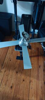 Plafondventilator - Zilverkleurig, Huis en Inrichting, Ophalen, Gebruikt, Minder dan 100 cm, Metaal