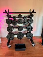 Les Mills pump set + rek, Ophalen, Gebruikt