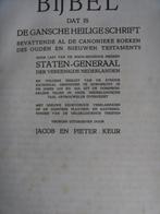 Staten Bijbel, Jacob en Pieter Keur., Ophalen of Verzenden, Zo goed als nieuw, Christendom | Protestants