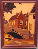 Intarsia.  Inleg hout.  Locatie ? 22/29 cm, Ophalen, Zo goed als nieuw
