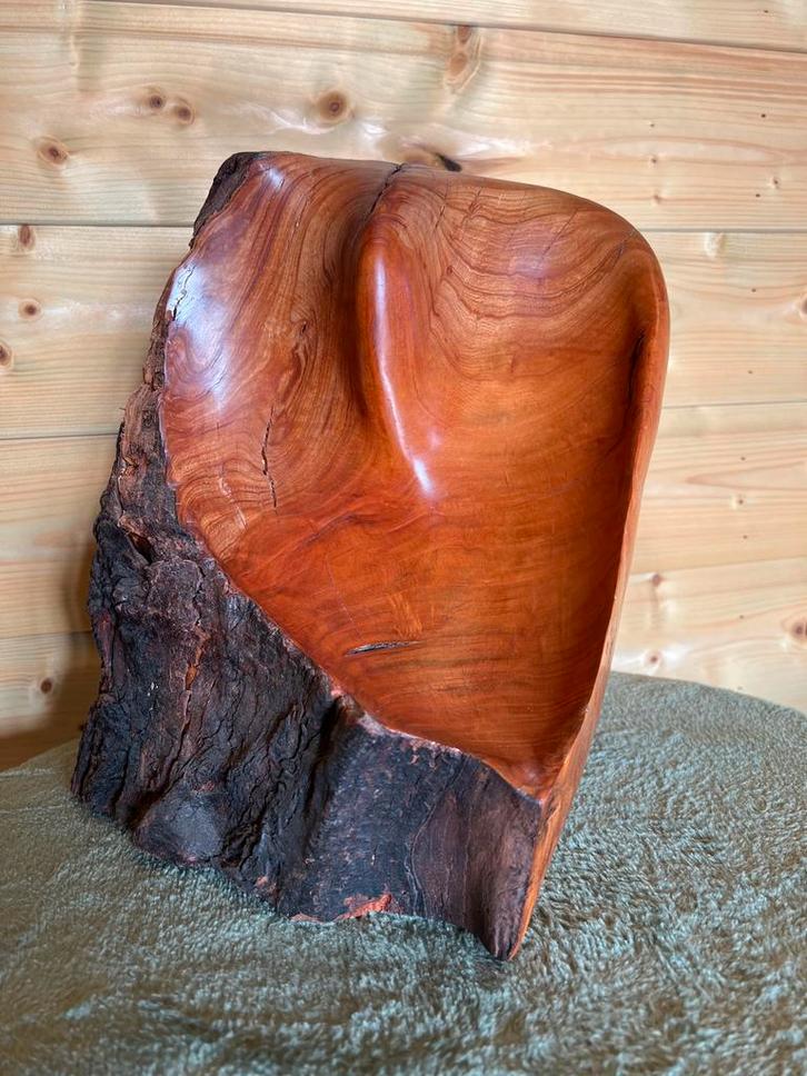 Kersenhouten Hart, Antiek en Kunst, Kunst | Beelden en Houtsnijwerken, Ophalen of Verzenden