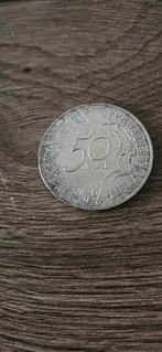 Zilveren 50 gulden 1987 Juliana en bernhard  beginde patiën, Koningin Beatrix, Zilver, Ophalen of Verzenden, Losse munt