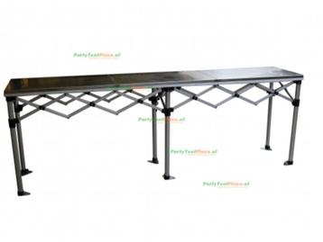 RVS Scharniertafel 281 cm – Sterk, stijlvol & mobiel beschikbaar voor biedingen