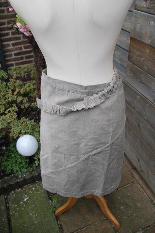 Wikkelrok bruin Erny van Reijmersdal mt 36 Vaste prijs  AANB, Bruin, Ophalen of Verzenden, Zo goed als nieuw, Knielengte