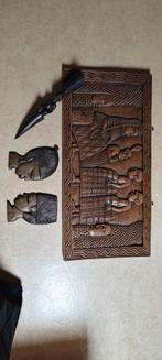 origineel Nigeriaanse houtsnijwerk, jaren 70., Antiek en Kunst, Antiek | Keukenbenodigdheden, Ophalen of Verzenden