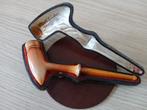 Antieke pijp in originele etui, 19de eeuws, Verzamelen, Ophalen of Verzenden, Gebruikt, (Water)pijp