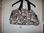 Grote Tas  stevige stof beige/bruin  jr 70, Ophalen of Verzenden, Gebruikt, Beige, Shopper