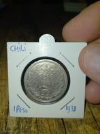 Chili 1 Peso 1933, Verzenden, Noord-Amerika, Losse munt