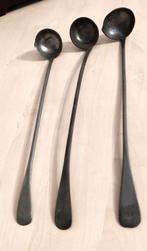 3 antieke maat lepels van tin In prima staat, Antiek en Kunst, Ophalen of Verzenden