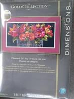 Borduurpakket Flowers of Joy van Dimensions Gold, Ophalen of Verzenden, Nieuw, Borduurpakket