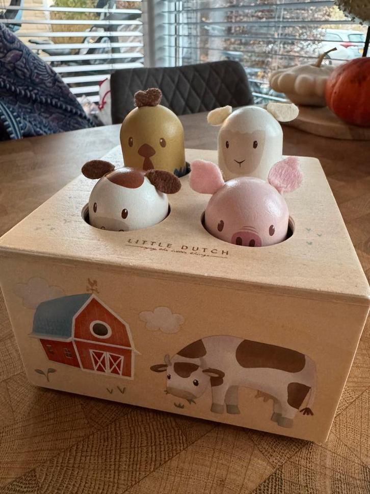 Little Dutch Pop Up Speelgoed - Little Farm, Kinderen en Baby's, Speelgoed | Babyspeelgoed, Zo goed als nieuw, Overige typen, Met geluid