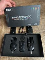 Fox Mini Micron X 2+1 beetmelder set, Watersport en Boten, Hengelsport | Karpervissen, Ophalen, Zo goed als nieuw, Complete set