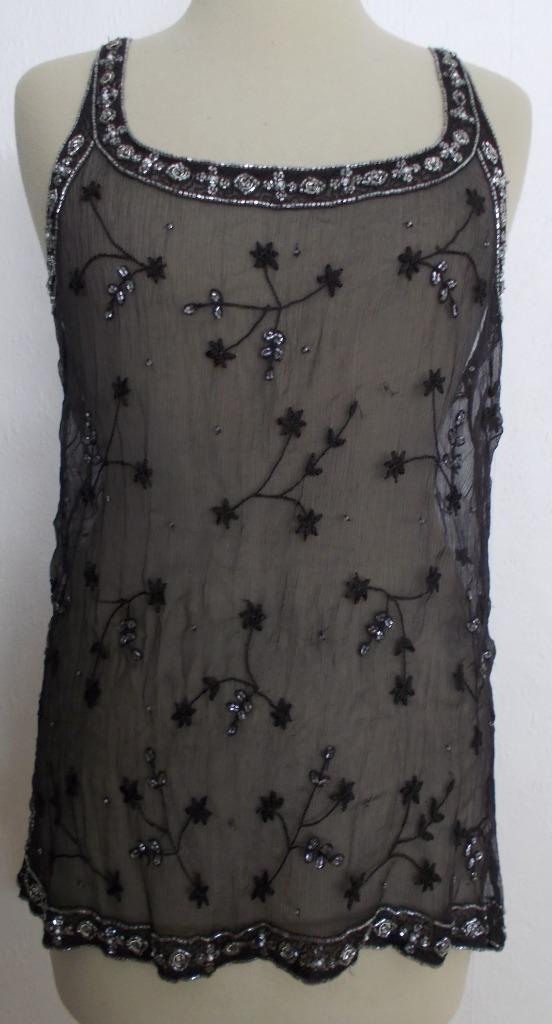 Glamour/feestelijk bewerkt topje van Didi! M, Kleding | Dames, Tops, Zo goed als nieuw, Maat 38/40 (M), Zwart, Zonder mouw, Verzenden