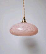 Clichy glas vintage hanglamp lamp, Ophalen of Verzenden